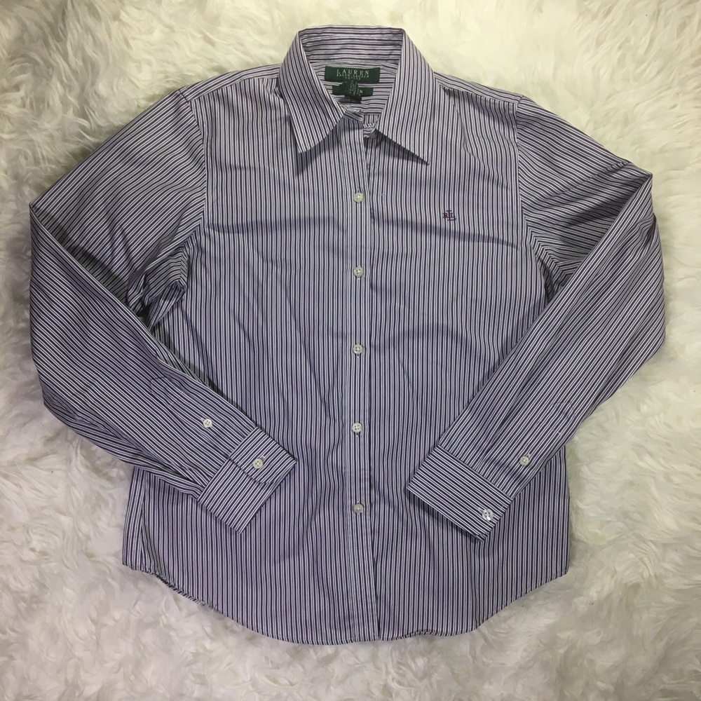 Lauren Ralph Lauren Non-Iron Striped Button Up